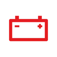 Dashboard battery warning light