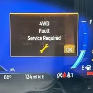 4WD fault warning light