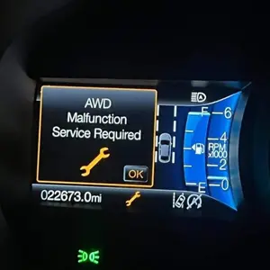AWD fault warning light