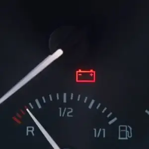 Battery warning light