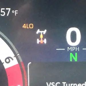 Diff lock warning light
