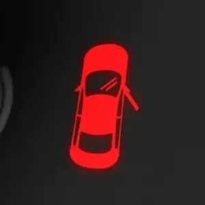 Door open warning light