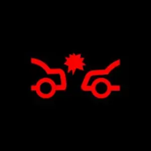 Forward collision warning light