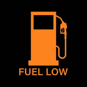 Low fuel warning light