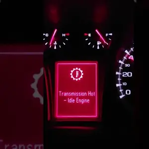 Transmission hot warning light