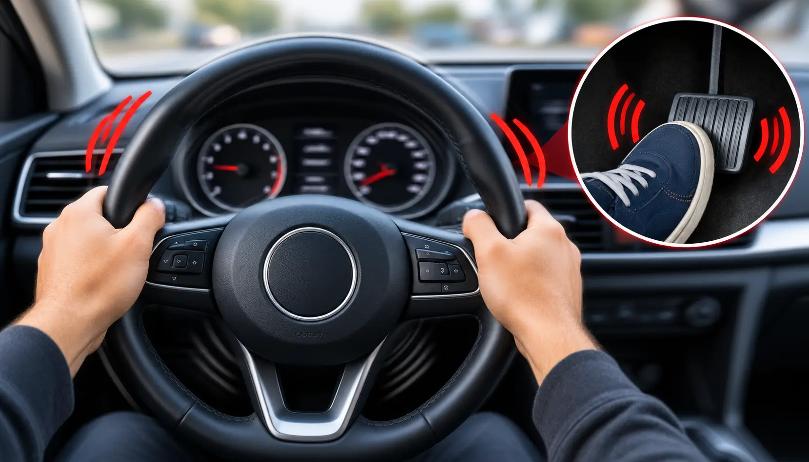 Steering wheel shakes or brake pedal vibrates when braking - causes explained by iTyreCare Dubai