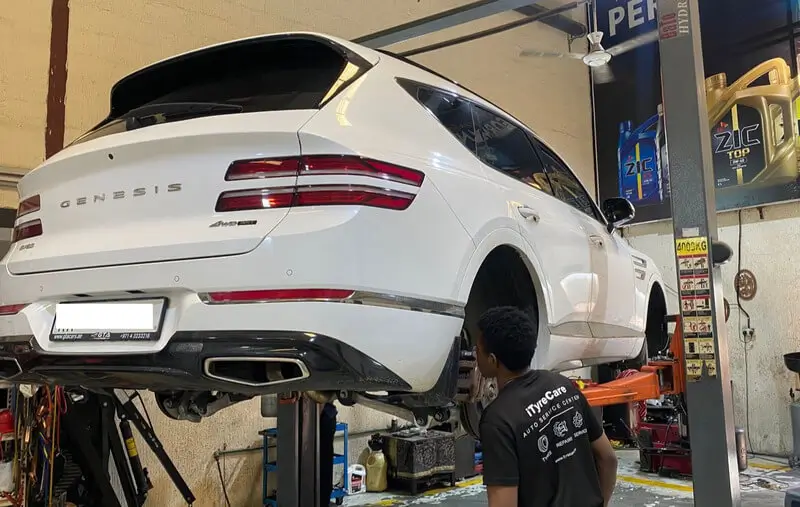 Suspension component wear causing car to pull to one side