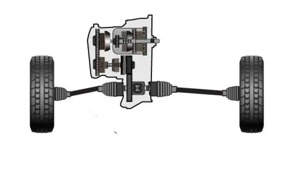 Torque steer in front-wheel-drive car causing pull to one side